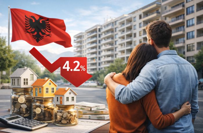 Ипотечные ставки в Албании снижаются второй год подряд