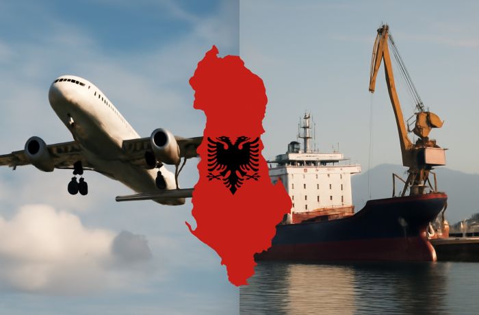 Авиаперевозки в Албании выросли на 9,1% в 1 кв. 2025 года, морской транспорт замедляется