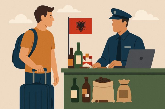 Уточнены лимиты беспошлинного ввоза в Албанию: что можно ввозить без декларации